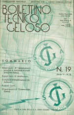 Bollettino Tecnico Geloso 19